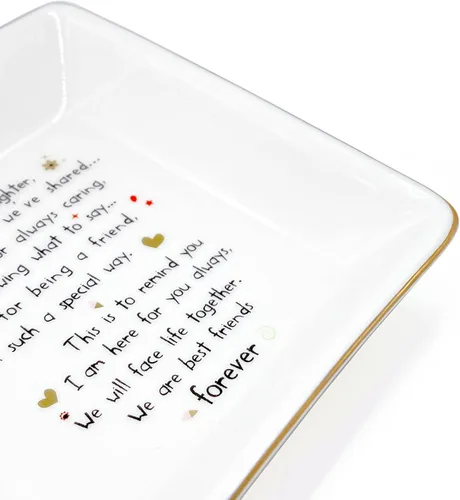 Miniatura 4 de Regalos de amistad para mujeres, Navidad, cumpleaños, grandes mejores mejores mejores amigas, joyería divertida, plato de anillo lindo sentimental