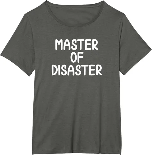 Miniatura 18 de Camiseta divertida con texto en inglés "Master Of Disaster