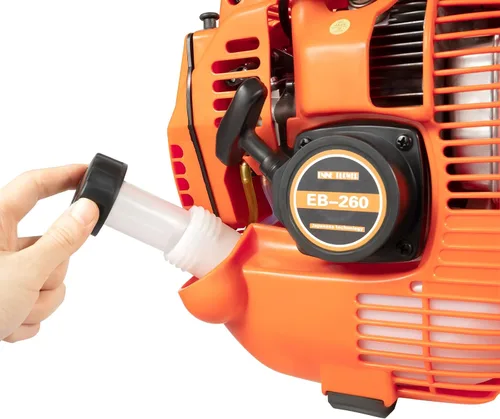 Miniatura 6 de Soplador de gas de mano, soplador de hojas a gas de 2 tiempos, barredora de césped de gasolina de 750 W y 25.4 cc para cuidado del césped, soplado