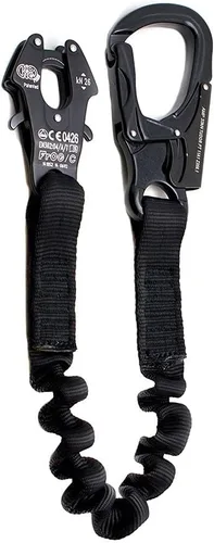 Miniatura 8 de Fusion Tactical ProGlide - Cordón elástico de 4 pies con grillete de rana Kong, 23 kN, negro, 48 pulgadas