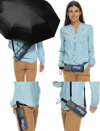 Miniatura 101 de REPEL Windproof Travel Umbrella - Compact & Withstands Winds up to 85MPH , Strongest Premium Auto Folding Umbrella for Rain and Sun - Durable, Light