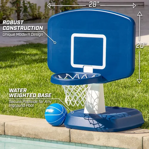 Miniatura 4 de GoSports Splash Hoop Classic - Juego de baloncesto para piscina de natación, color azul