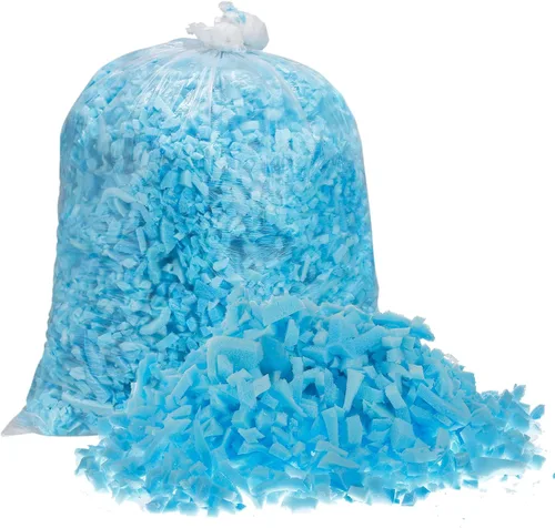 uxcell Relleno de espuma viscoelástica triturada, espuma de relleno de puf de 5 libras para sillas de puf, cojines, sofás, almohadas y más, color