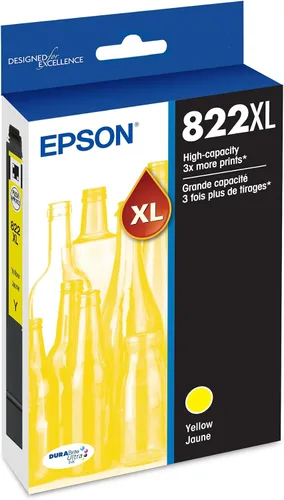 Miniatura 6 de Epson 822 DURABrite Ultra Ink Cartucho amarillo de alta capacidad (T822XL420-S) funciona con Workforce Pro WF-3820, 3823, 4820, 4830, 4833, 4834