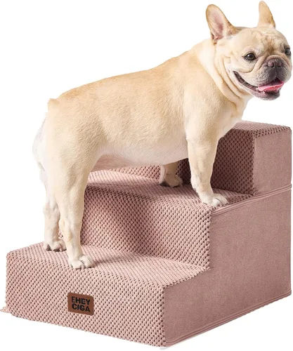 Miniatura 52 de EHEYCIGA Escaleras para perros pequeños de 13.5 pulgadas de alto, escalones para perros de 3 escalones para sofá y silla, escalones para mascotas