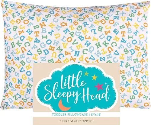 Miniatura 5 de Little Sleepy Head Funda de almohada para niños pequeños, 100% algodón y funda de almohada hipoalergénica para almohada de niños pequeños, funda