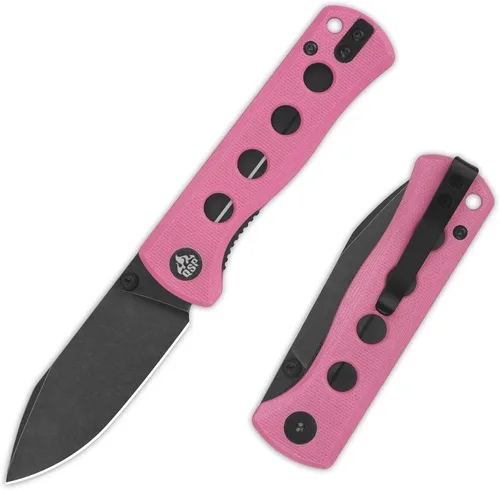 Miniatura 16 de QSP Canary Folder - Cuchillo plegable de bolsillo, hoja de 7.21 cm Sandvik 14C28N con acabado negro lavado a la piedra, mango G10 negro, bloqueo