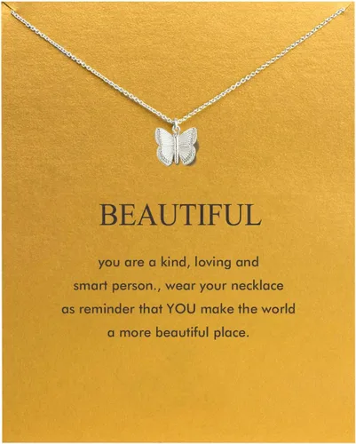 Miniatura 31 de Baydurcan - Collar de amistad con colgante de ancla, brújula y dije de elefante de la buena suerte, con tarjeta de mensaje y tarjeta de regalo