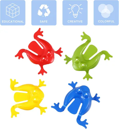 Miniatura 5 de Toyvian Paquete de 12 juguetes de salto de colores surtidos para niños, regalos de fiesta para niños, Pascua, cumpleaños, bolsas de regalo