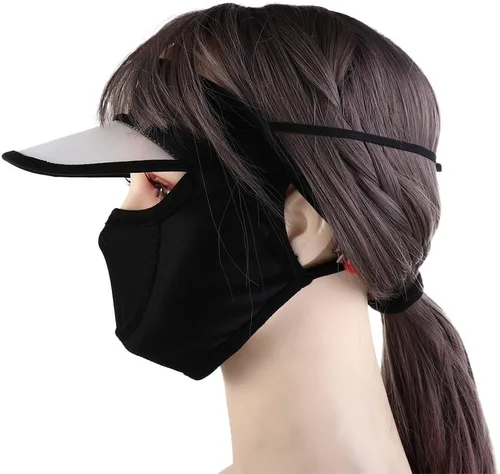 Miniatura 8 de Máscara facial de verano para mujer, protección solar, máscara de Gini, protección de los ojos, protección UV, velo, sombreros para conducir