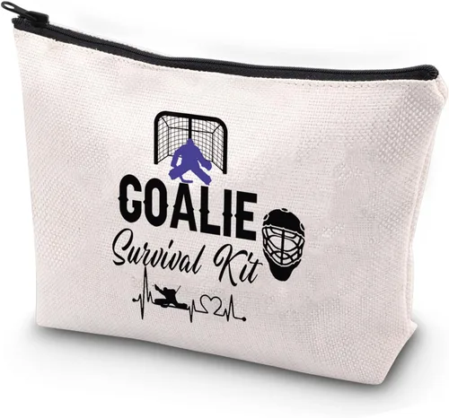 JYTAPP Kit de supervivencia para porteros, bolsa de cosméticos, regalo de hockey sobre hielo, regalos para jugadores de hockey, bolsa de viaje,