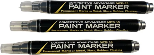 Miniatura 8 de Marcador de pintura esmaltada de ventaja competitiva MPD Permanente Impermeable Resistente a los rayos UV Blanco