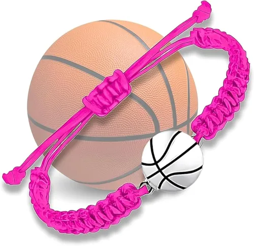 Miniatura 16 de Sportybella Pulsera unisex con dije de baloncesto – Pulsera de amistad ajustable con dije de baloncesto