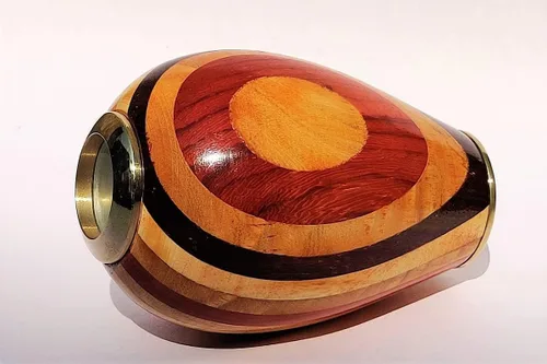 Miniatura 3 de Caleidoscopio de madera con forma de huevo, multicolor, estándar