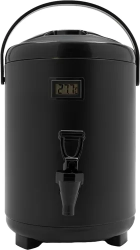 Dispensador térmico aislado de bebidas frías y calientes con espita - Dispensador de té y café de acero inoxidable (2.11 galones)