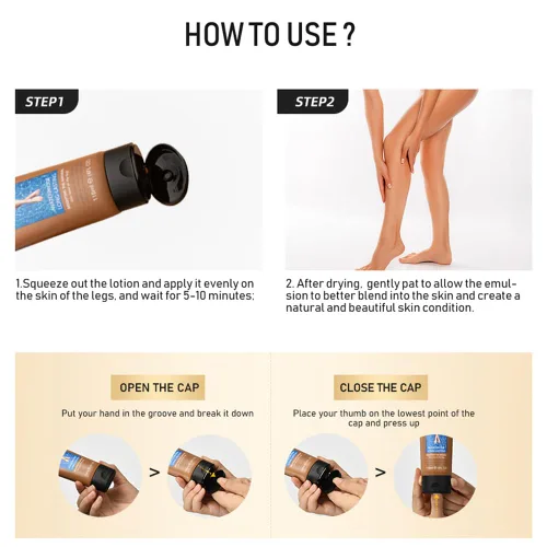 Miniatura 7 de Maquillaje impermeable para piernas y cuerpo, sin transferencia, cubre venas varicosas, cicatrices y tatuajes para todos los tonos de piel, 4 onzas