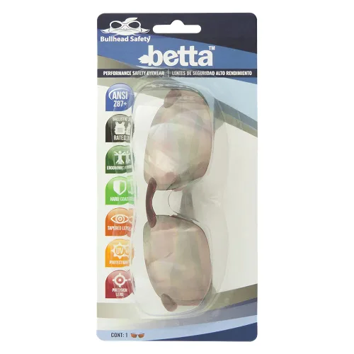 Miniatura 5 de Bullhead Safety Betta - Lentes de seguridad con protección contra la luz UV, lentes de luz azul con revestimiento antiarañazos, clasificación