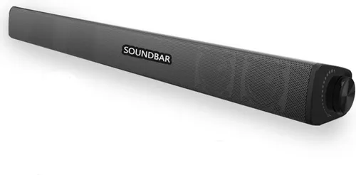 Barra de sonido portátil para TV/PC, exterior/interior con cable e inalámbrico Bluetooth 5.0 altavoz con control remoto y cable óptico, barra de