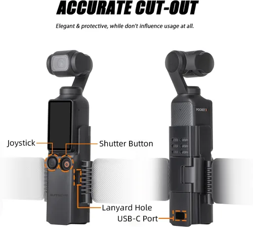 Miniatura 7 de Adaptador de soporte extendido dual para DJI Osmo Pocket 3 Cámara Manija Extensión Marco Accesorios Cold Shoe Light Mic Trípode Expansión Montaje