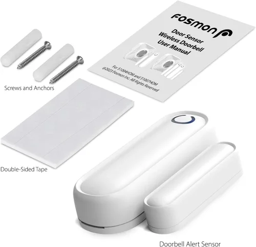 Miniatura 4 de Fosmon WaveLink 51018HOM - Unidad de sensor de contacto para puerta (sin receptor), color blanco
