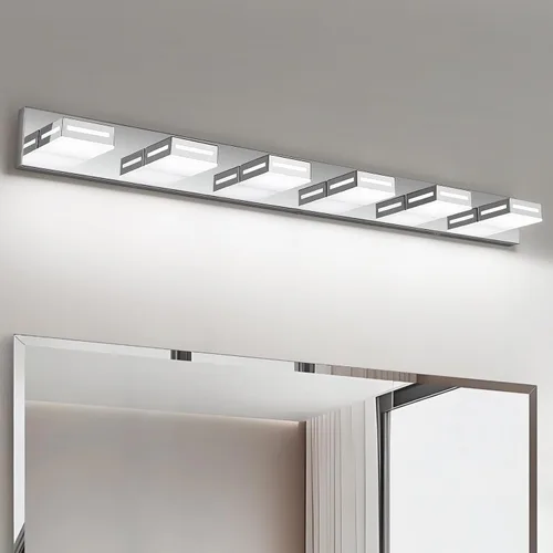 Miniatura 20 de Lámparas LED modernas para baño, 3 luces de 24 pulgadas, regulables, 5CCT, ajustables, color negro mate, para accesorios de iluminación de baño