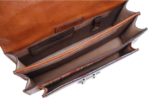 Miniatura 5 de Floto Milano Mini bolso de cuero de grano completo