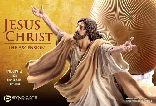 Miniatura 8 de Escultura de estatua de Polystone de primera calidad a escala 1:4 de la Ascensión de Jesucristo Edición de bata bronceada a escala 1:4