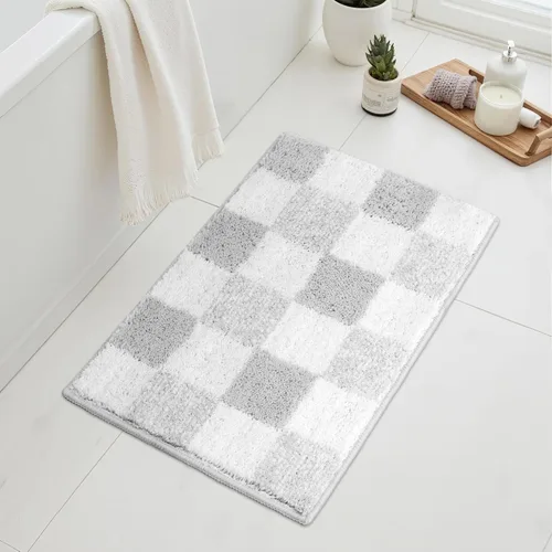 Miniatura 144 de GRANNY SAYS Alfombras de baño antideslizantes, lavables, extra suaves y absorbentes de agua para baño, alfombra de baño peluda de felpa, alfombra