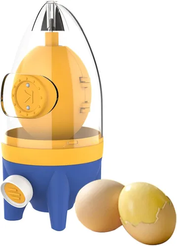 Mezclador de yema de huevo con cuerda de tracción, agitador de huevos, máquina manual de huevos rápida dorada, homogeneizador de huevos, tirador