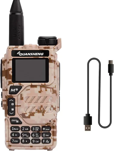Miniatura 11 de Walkie Talkie UV-K5 5W Dual Band UHF VHF USB-C Cargador Radio bidireccional DTMF FM Scrambler NOAA Frecuencia inalámbrica Copia Jamón Radio de mano
