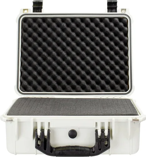 Miniatura 6 de Eylar Estuche Rígido Estándar de 16" para Equipo y Cámara, Impermeable con Espuma, Estándares TSA Blanco