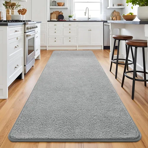 Miniatura 39 de Keeko Alfombras de área de 4 x 6 pies para sala de estar, alfombra suave y moderna de espuma viscoelástica para dormitorio, alfombra