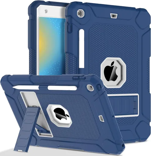 Miniatura 11 de Funda LTROP para iPad de 10.2 Pulgadas 9ª/ 8ª/ 7ª Generación (2021/2020/ 2019) con Soporte para Lápiz y Soporte, Funda Protectora Resistente Híbrida