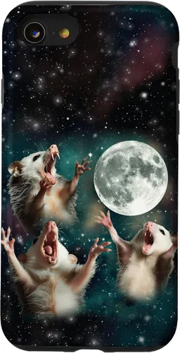 Miniatura 18 de Three Possum Moon 3 Opossum Funny Weird Cursed Meme Case para iPhone 17