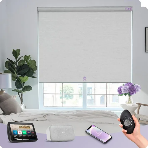 Miniatura 31 de Graywind Persiana Enrollable Motorizada 100% Opaca Compatible con Alexa Google Control Remoto Inteligente Persianas Recargables con Batería Motor