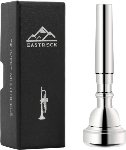 EastRock Boquilla de trompeta 3C chapada en plata Boquilla de trompeta Bb Accesorios de instrumentos de trompeta embalados al vacío