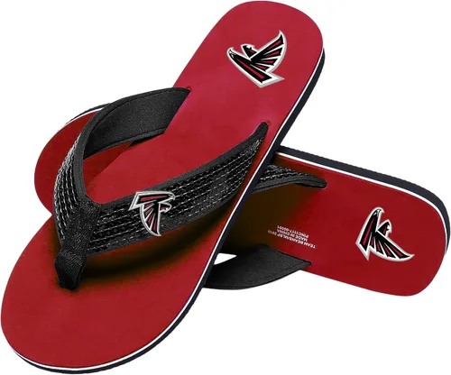 Miniatura 36 de FOCO Womens NFL Team Logo Sequin Strap Sandals Flip Flops