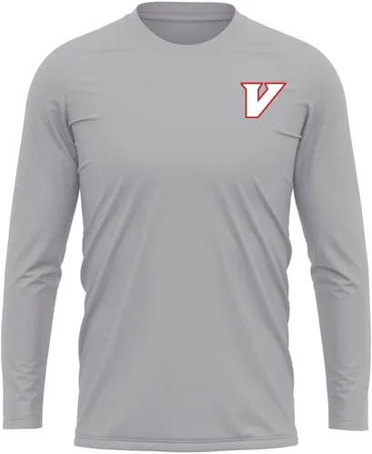 Miniatura 199 de Camisa deportiva de manga larga oficial de la NCAA Collegiate para hombre, con logotipo en el pecho izquierdo, colección Athletic Heather