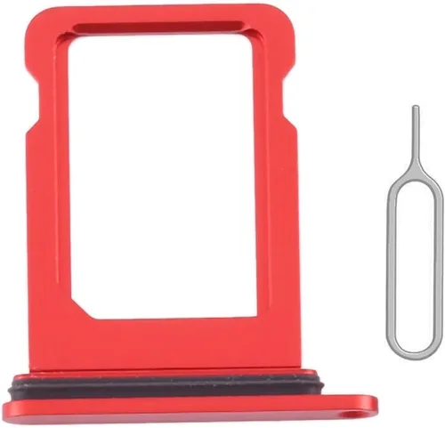 Miniatura 5 de Reemplazo de ranura para bandeja de tarjeta SIM para iPhone 12 (negro) con anillo de goma impermeable y pasador de expulsión