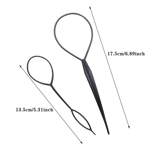 Miniatura 6 de Pinzas de metal para cabello grueso, herramienta de peinado para adultos y niños, herramienta de trenzado, pinza de pelo floral, horquilla