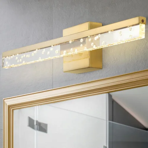 Miniatura 6 de JONATHAN Y Lámpara LED integrada moderna de latón de 22 pulgadas, aplique de pared giratorio para espejo de baño, accesorio cableado regulable