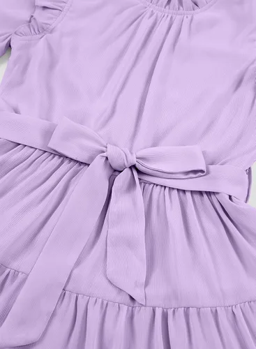 Miniatura 5 de blibean Vestidos elegantes con cinturón para niñas de 4 a 13 años