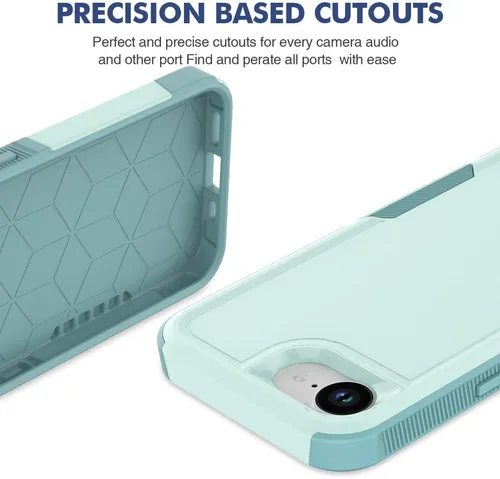 Miniatura 203 de Jeylly Funda para iPhone SE/Funda para iPhone 5S, Exterior de Plástico Duro que Absorbe Golpes + Interior de Silicona de Goma Defensor contra