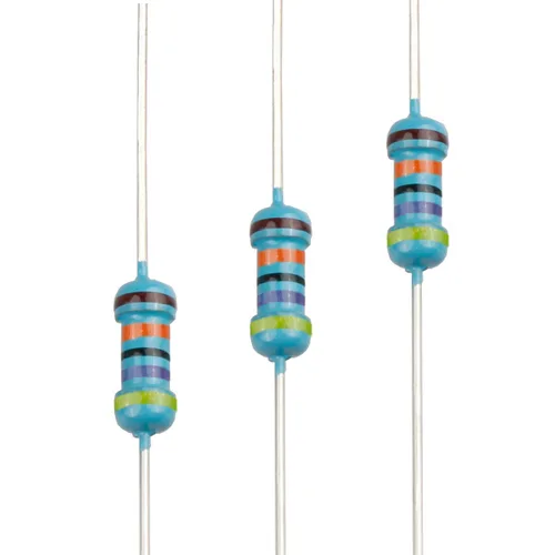 Miniatura 88 de 100pcs 1 ohm Resistor 1/4w (0.25 W) Resistencia fija de película metálica de tolerancia ±1%, múltiples valores de resistencia opcional