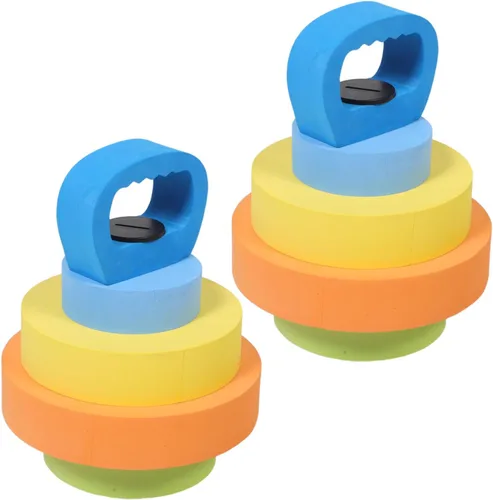 BESPORTBLE 1 par de mancuernas de agua de Eva ajustables, peso flotante ligero para juego en la piscina, para entrenamiento de fuerza temprano y