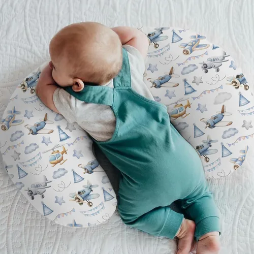 Miniatura 2 de Fundas de almohada de lactancia para niños y niñas, diseño retro, estrellas, nubes, cielo, para lactancia, almohadas suaves y elásticas extraíbles