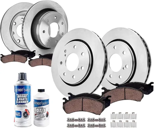Miniatura 12 de Detroit Axle - Kit de frenos para Ford 18-21 Transit Connect, Rotores de freno de disco delantero y trasero Pastillas de freno de cerámica 2018 2019