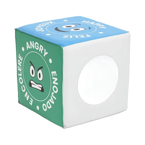 ECR4Kids SoftZone - Cubo de emociones con espejo, juguete sensorial, contemporáneo