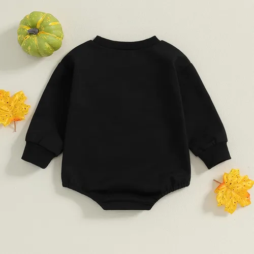 Miniatura 8 de FYBITBO Traje de Halloween para recién nacido, niña y niño, espeluznante temporada, mameluco con burbujas para otoño, Halloween, ropa de bebé