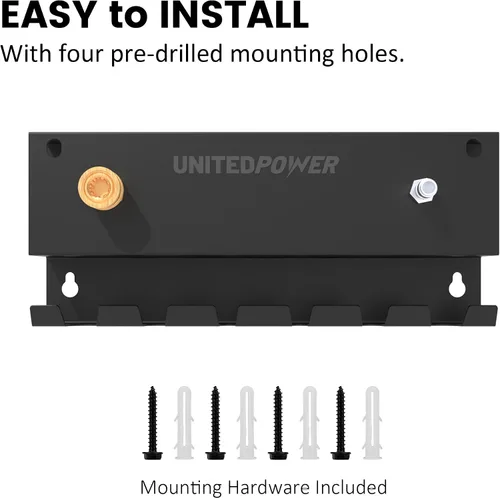 Miniatura 6 de UNITEDPOWER Soporte para pistola de lavado a presión, soporte de cañón de espuma para montaje en pared, estante de almacenamiento de herramientas